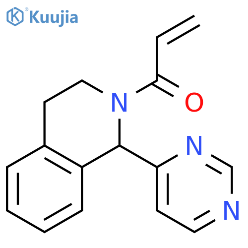 Isoquinoline, 1,2,3,4-tetrahydro-2-(1-oxo-2-propenyl)-1-(4-pyrimidinyl)- structure