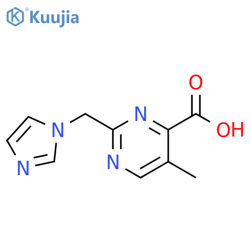 4-Pyrimidinecarboxylic acid, 2-(1H-imidazol-1-ylmethyl)-5-methyl- structure