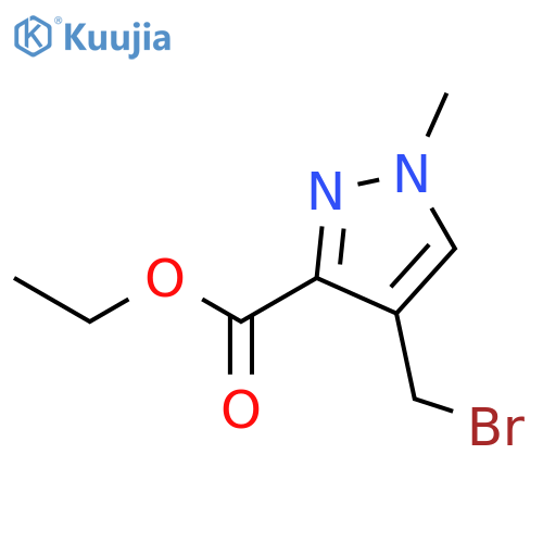 ethyl 4-(bromomethyl)-1-methyl-1H-pyrazole-3-carboxylate structure