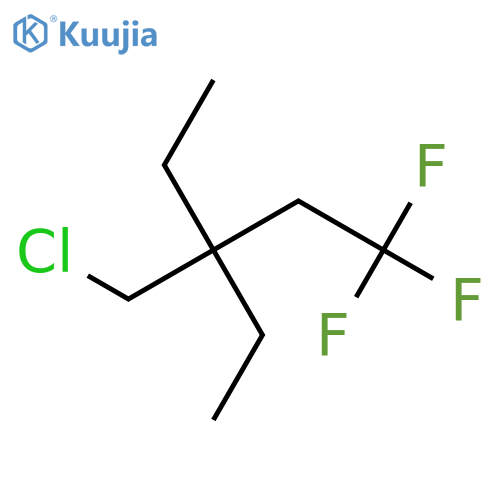 Pentane, 3-(chloromethyl)-3-ethyl-1,1,1-trifluoro- structure