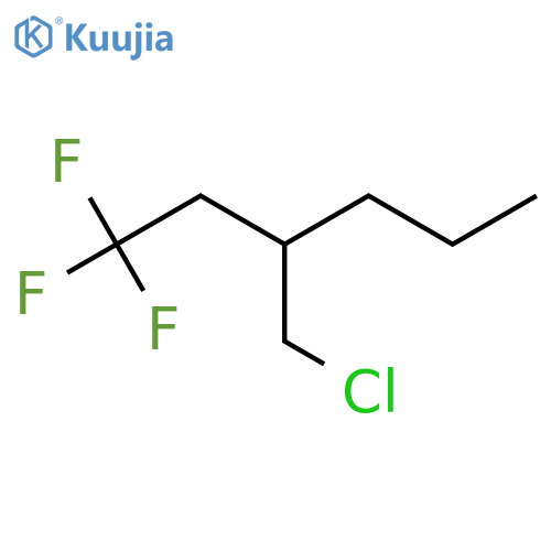 3-(Chloromethyl)-1,1,1-trifluorohexane structure
