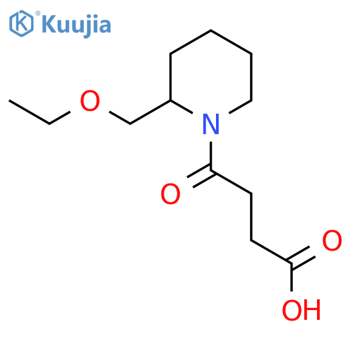 4-(2-(Ethoxymethyl)piperidin-1-yl)-4-oxobutanoic acid structure