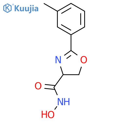 4-Oxazolecarboxamide, 4,5-dihydro-N-hydroxy-2-(3-methylphenyl)- structure