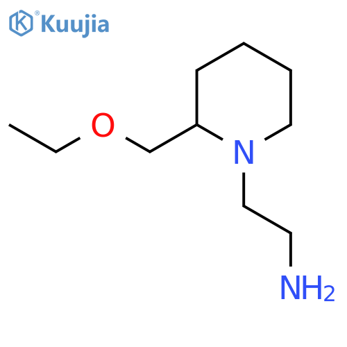 2-(2-(Ethoxymethyl)piperidin-1-yl)ethan-1-amine structure
