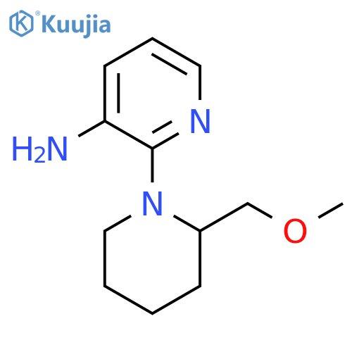 2-(2-(Methoxymethyl)piperidin-1-yl)pyridin-3-amine structure