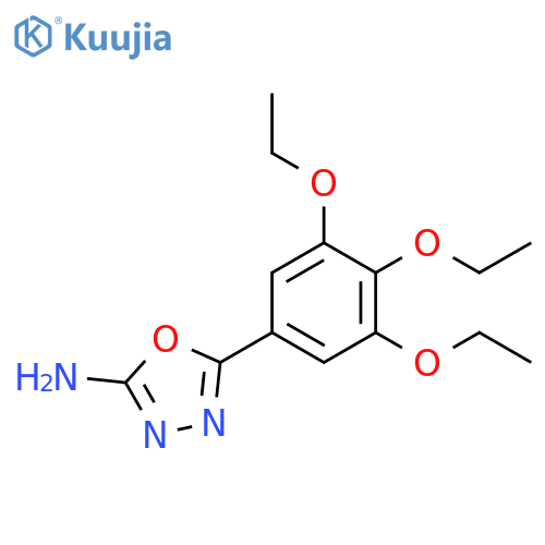 5-(3,4,5-triethoxyphenyl)-1,3,4-oxadiazol-2-amine structure