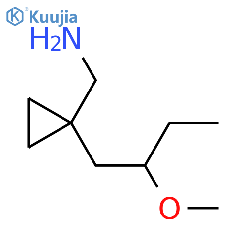 1-(2-methoxybutyl)cyclopropylmethanamine structure