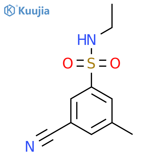 3-cyano-N-ethyl-5-methylbenzene-1-sulfonamide structure