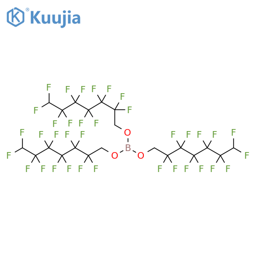 Tris(1H,1H,7H-perfluoroheptyl)borate structure