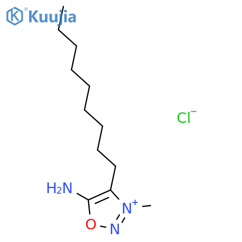 1,2,3-Oxadiazolium,5-amino-3-methyl-4-nonyl-, chloride (1:1) structure