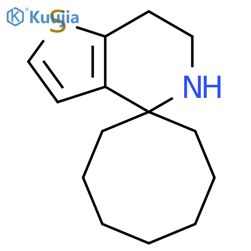 6',7'-dihydro-5'H-spirocyclooctane-1,4'-thieno3,2-cpyridine structure