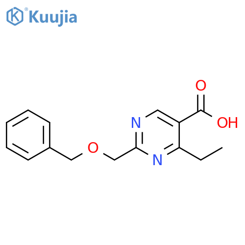 5-Pyrimidinecarboxylic acid, 4-ethyl-2-[(phenylmethoxy)methyl]- structure