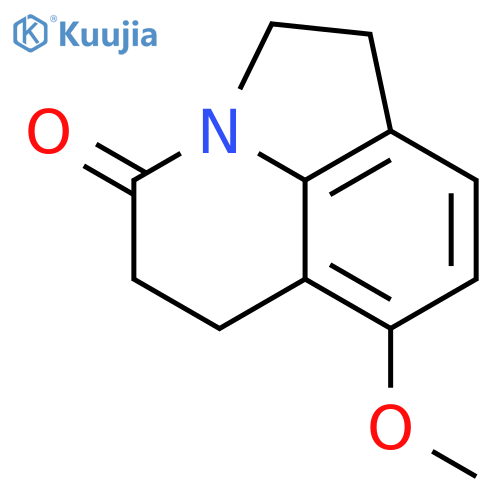 4H-Pyrrolo[3,2,1-ij]quinolin-4-one, 1,2,5,6-tetrahydro-7-methoxy- structure