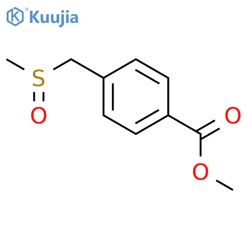 Benzoic acid, 4-[(methylsulfinyl)methyl]-, methyl ester structure