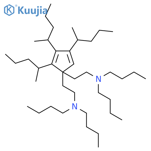 Cyclopentadienediethanamine, N,N,N',N'-tetrabutyltris(1-methylbutyl)- structure