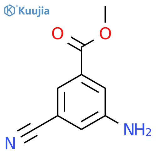 Methyl 3-amino-5-cyanobenzoate structure