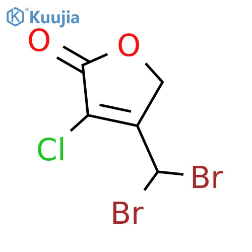 3-chloro-4-(dibromomethyl)furan-2(5H)-one structure