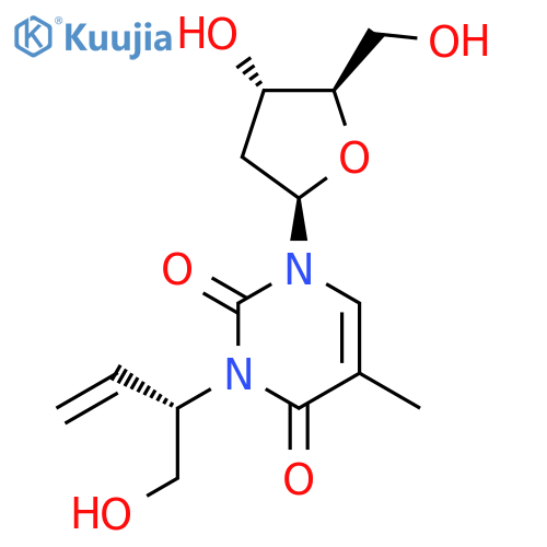 Thymidine, 3-[(1S)-1-(hydroxymethyl)-2-propenyl]- structure
