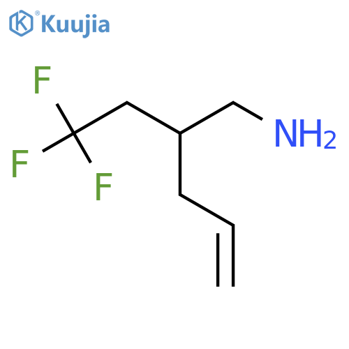 2-(2,2,2-Trifluoroethyl)pent-4-en-1-amine structure