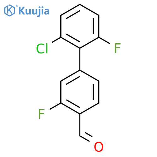 4-(2-Chloro-6-fluorophenyl)-2-fluorobenzaldehyde structure