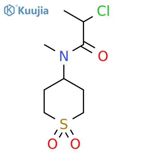 2-chloro-N-(1,1-dioxo-1lambda6-thian-4-yl)-N-methylpropanamide structure