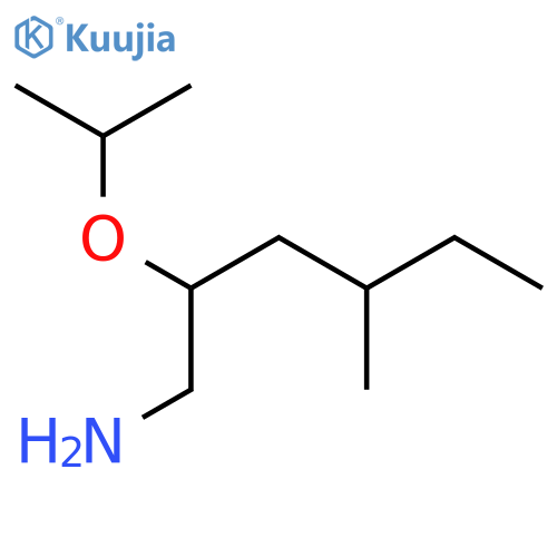 4-methyl-2-(propan-2-yloxy)hexan-1-amine structure