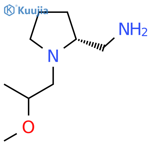 (2R)-1-(2-methoxypropyl)pyrrolidin-2-ylmethanamine structure