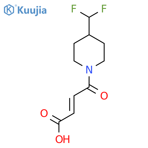 (E)-4-(4-(difluoromethyl)piperidin-1-yl)-4-oxobut-2-enoic acid structure