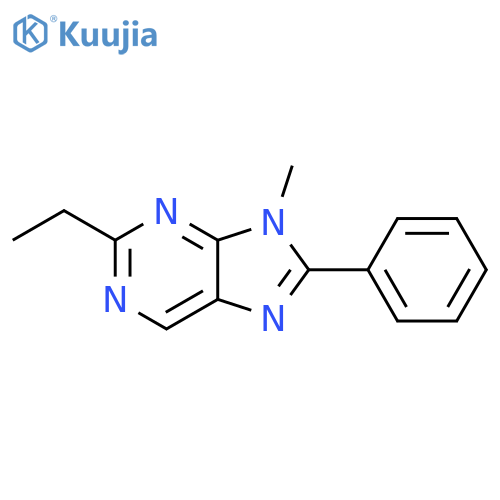 9H-Purine, 2-ethyl-9-methyl-8-phenyl- structure
