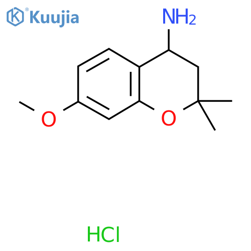 7-Methoxy-2,2-dimethyl-chroman-4-ylamine hydrochloride structure