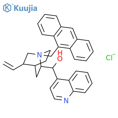 n-(9-anthracenylmethyl)cinchonindiniumchloride structure