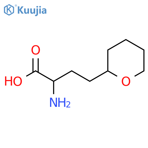 2-amino-4-(oxan-2-yl)butanoic acid structure