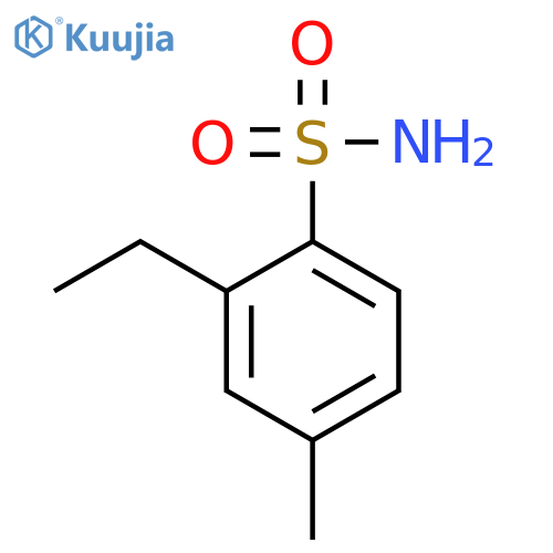 Benzenesulfonamide, 2-ethyl-4-methyl- (9CI) structure