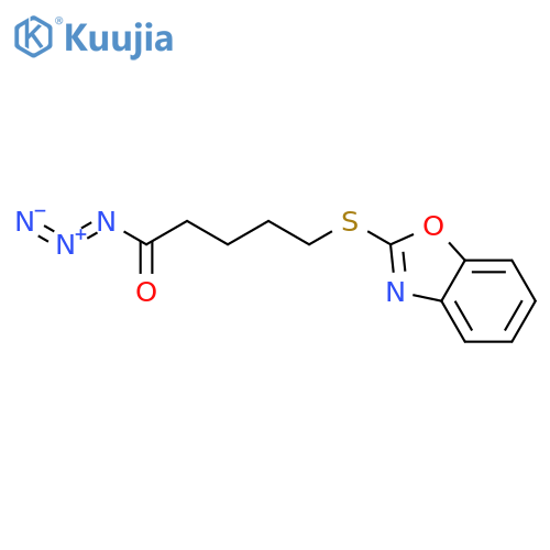 Pentanoyl azide, 5-(2-benzoxazolylthio)- structure