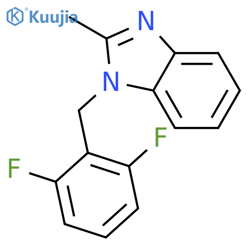 1-((2,6-Difluorophenyl)methyl)-2-methylbenzimidazole structure