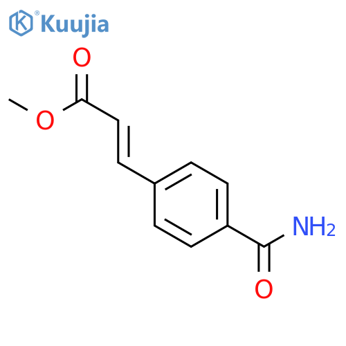2-Propenoic acid, 3-[4-(aminocarbonyl)phenyl]-, methyl ester, (E)- structure
