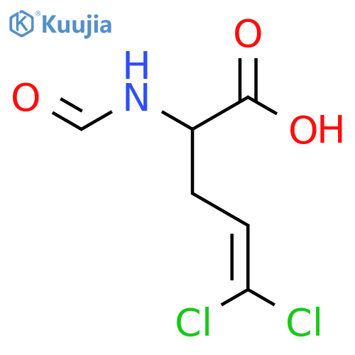 5,5-dichloro-2-formamidopent-4-enoic acid structure