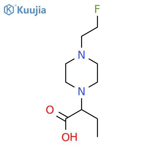 2-(4-(2-Fluoroethyl)piperazin-1-yl)butanoic acid structure