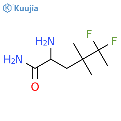 2-amino-5,5-difluoro-4,4-dimethylhexanamide structure