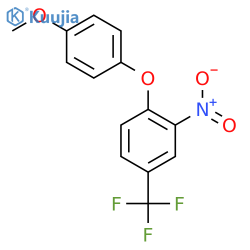 Benzene,1-(4-methoxyphenoxy)-2-nitro-4-(trifluoromethyl)- structure