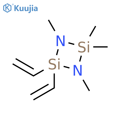 Cyclodisilazane, 2,2-diethenyl-1,3,4,4-tetramethyl- structure