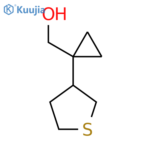 1-(thiolan-3-yl)cyclopropylmethanol structure