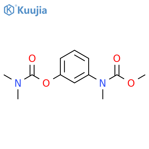 methyl {3-[(dimethylcarbamoyl)oxy]phenyl}methylcarbamate (non-preferred name) structure