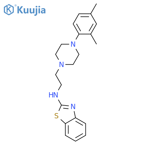 2-Benzothiazolamine, N-[2-[4-(2,4-dimethylphenyl)-1-piperazinyl]ethyl]- structure