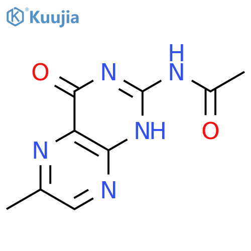 Acetamide, N-(1,4-dihydro-6-methyl-4-oxo-2-pteridinyl)- structure