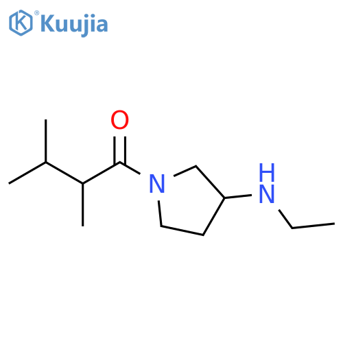 1-Butanone, 1-[3-(ethylamino)-1-pyrrolidinyl]-2,3-dimethyl- structure