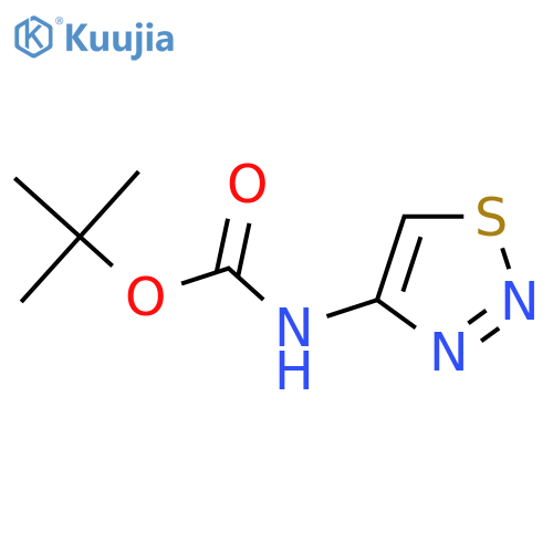 tert-butyl N-(1,2,3-thiadiazol-4-yl)carbamate structure