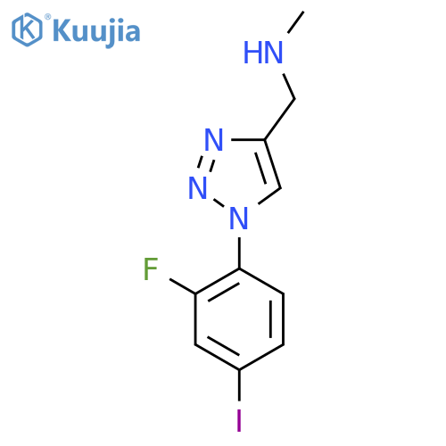 {1-(2-fluoro-4-iodophenyl)-1H-1,2,3-triazol-4-ylmethyl}(methyl)amine structure