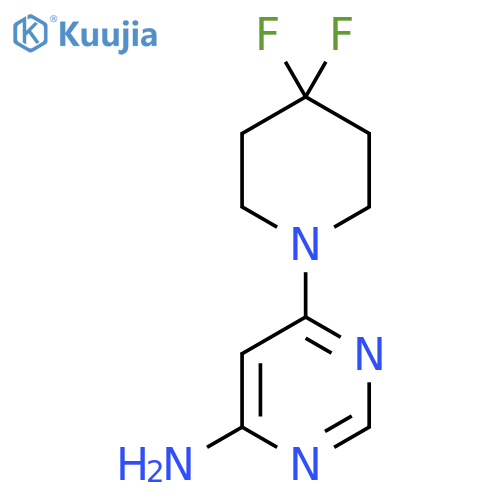 6-(4,4-Difluoropiperidin-1-yl)pyrimidin-4-amine structure