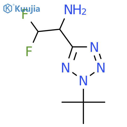 1-(2-tert-butyl-2H-1,2,3,4-tetrazol-5-yl)-2,2-difluoroethan-1-amine structure